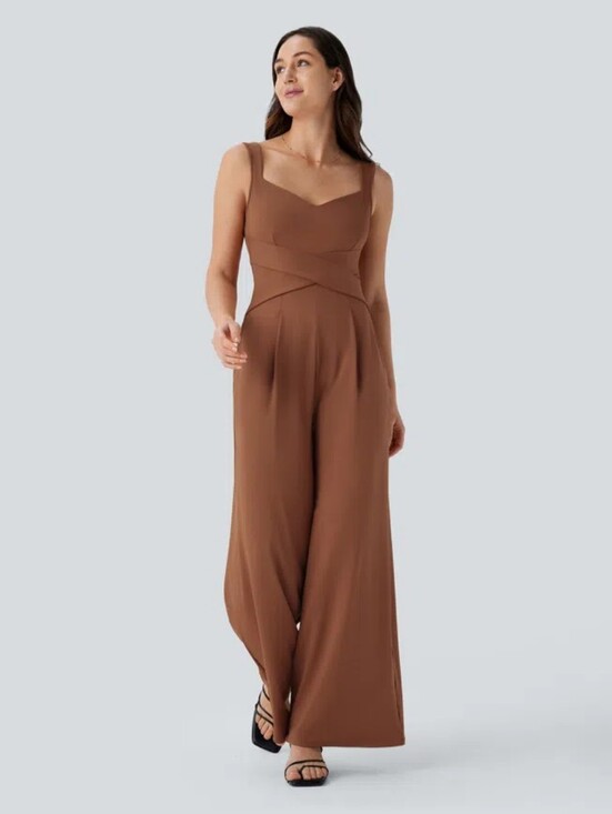 HALARA Pants - NWT Halara U Back Sleeveless Casual Jumpsuit with Pockets